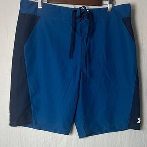 Under Armour Two-Tone Blue Board Shorts